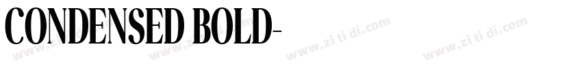 CONDENSED BOLD字体转换